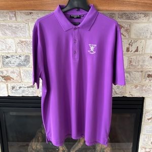 Like new men’s St. Andrew’s, The Old Course, Golf polo in purple, XL